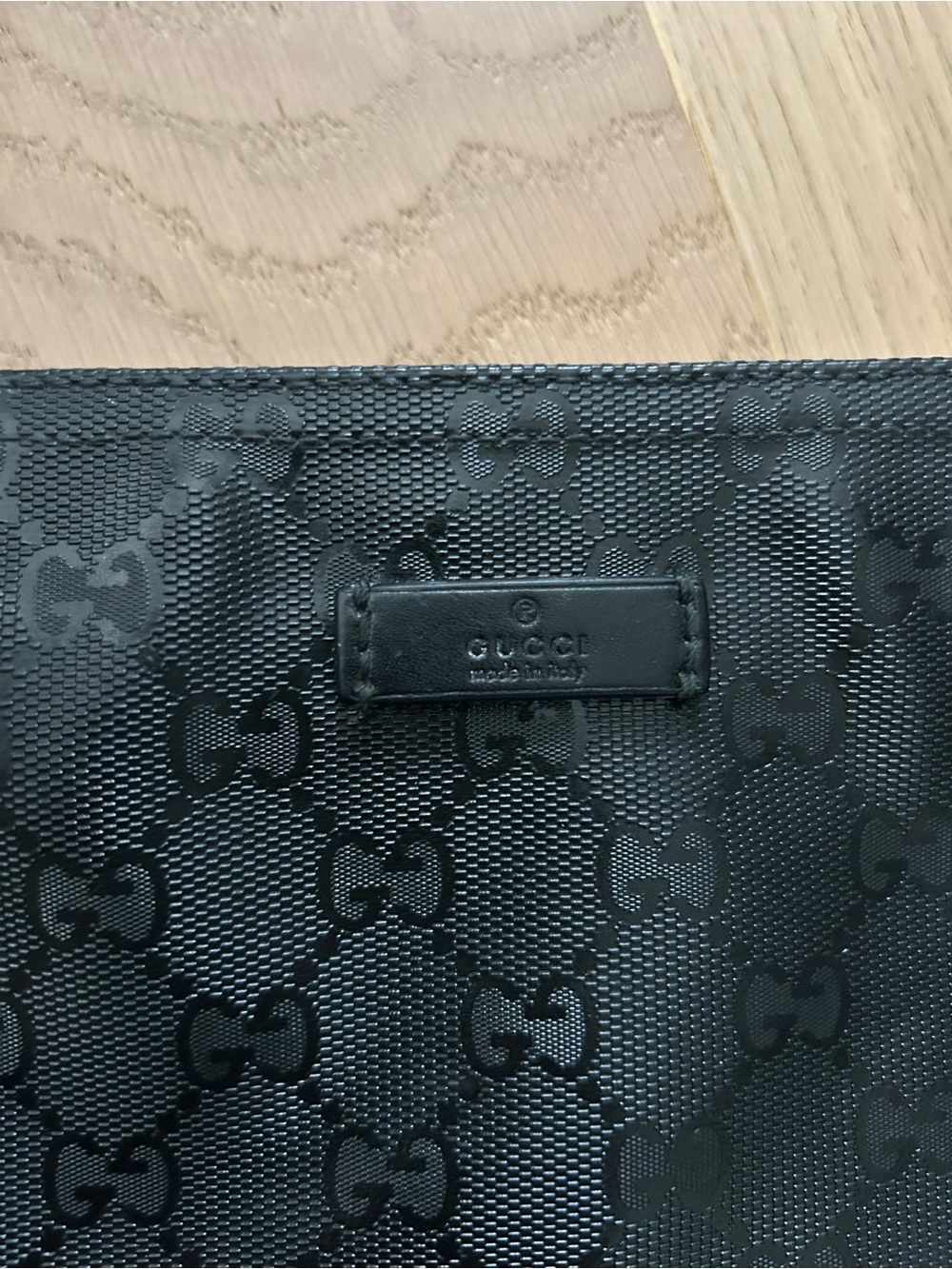 Gucci Black GG Monogram Messenger Bag - Picture 2 of 8